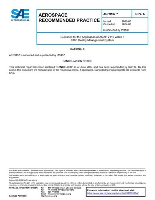 SAE ARP9137A pdf