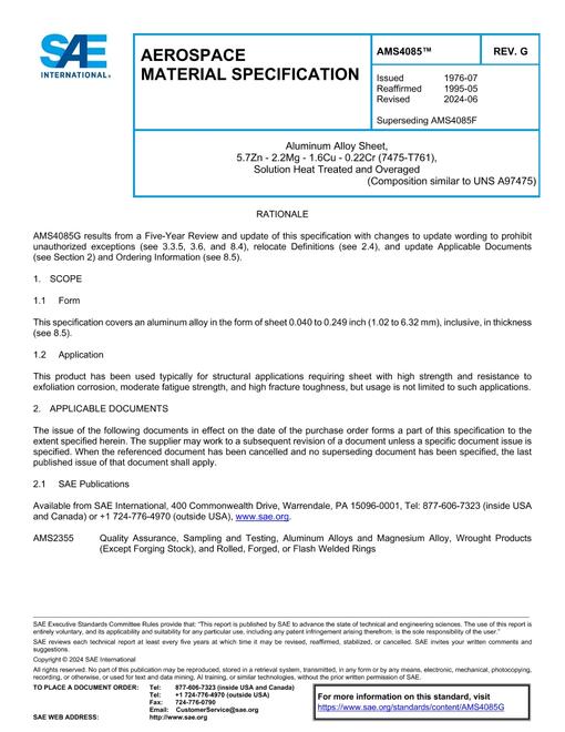 SAE AMS4085G pdf