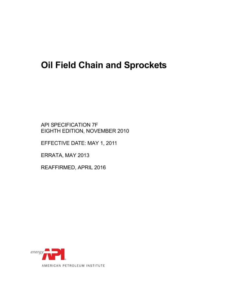 API Spec 7F (R2022) pdf