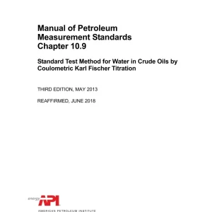 API MPMS Chapter 10.9 (R2018) pdf