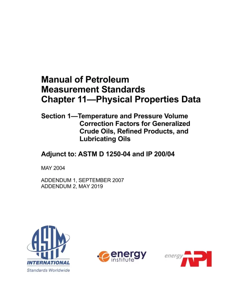 API MPMS Chapter 11.1 (R2012) pdf