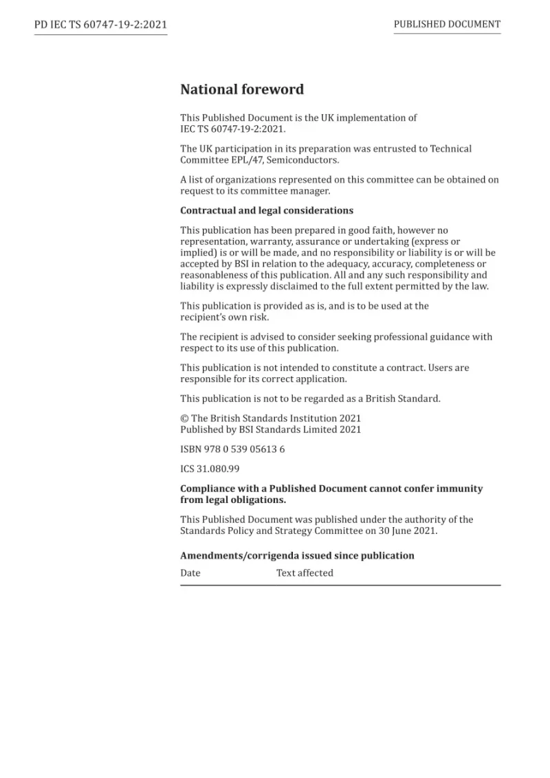 BS PD IEC TS 60747-19-2:2021 pdf