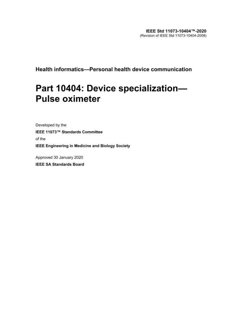 IEEE 11073-10404-2020 pdf