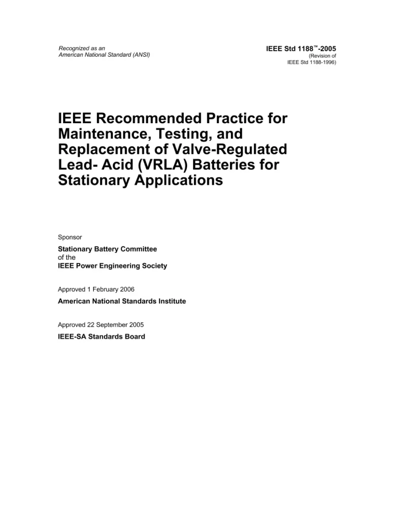 IEEE 1188-2005 pdf