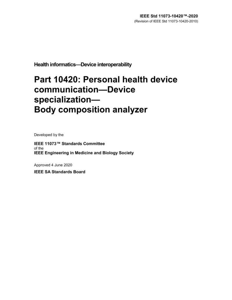 IEEE 11073-10420-2020 pdf