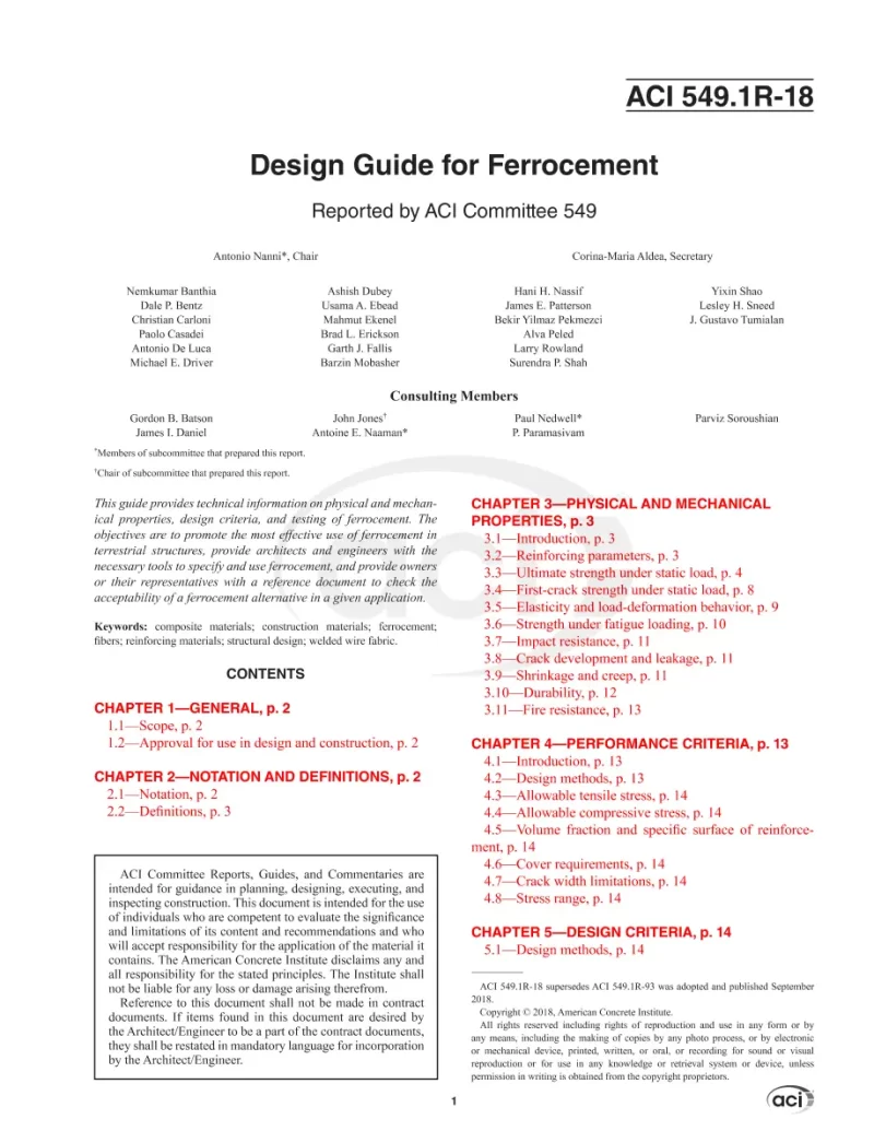 ACI 549.1R-18 pdf