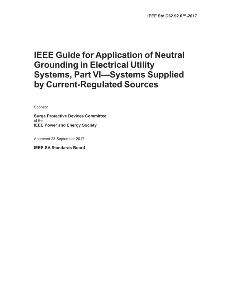 IEEE C62.92.6-2017 pdf