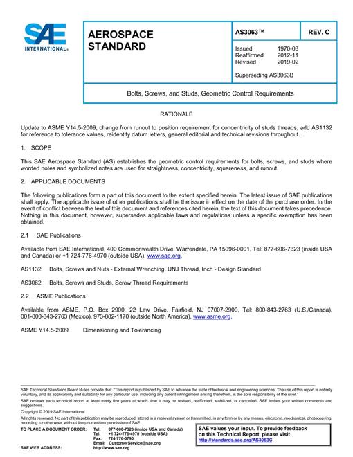 SAE AS3063C pdf