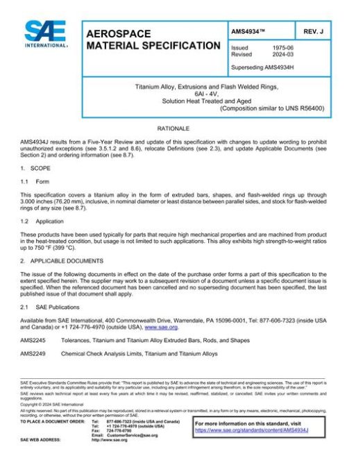 SAE AMS4934J pdf