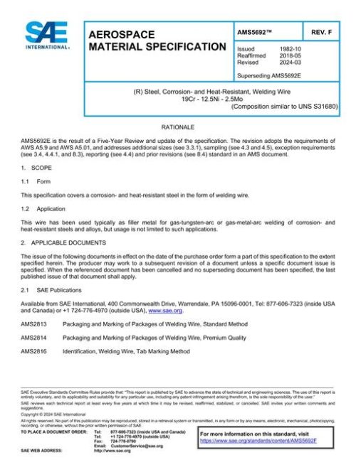 SAE AMS5692F pdf