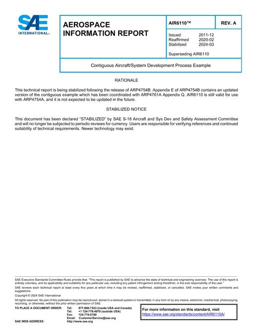 SAE AIR6110A pdf