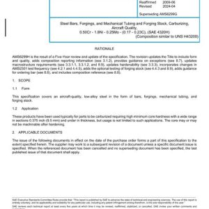 SAE AMS6299H pdf