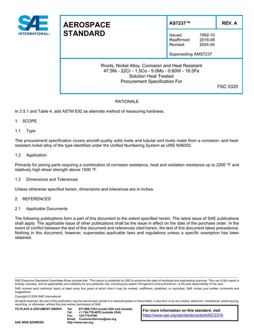 SAE AS7237A pdf