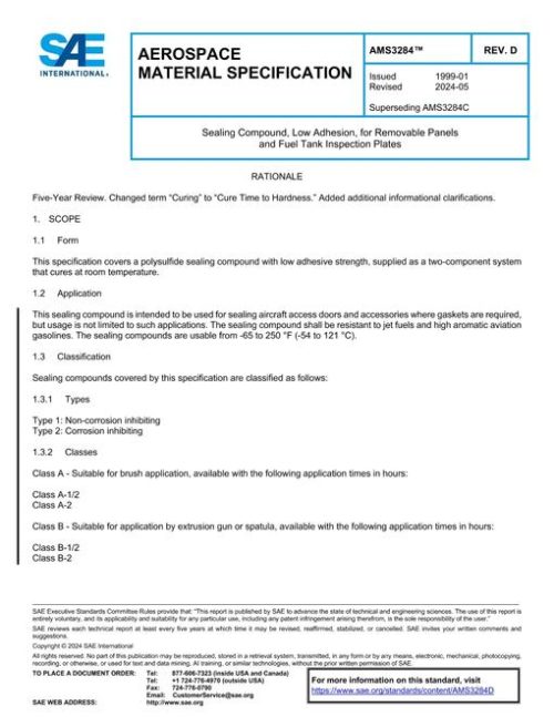 SAE AMS3284D pdf