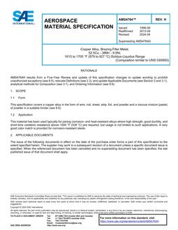 SAE AMS4764H pdf