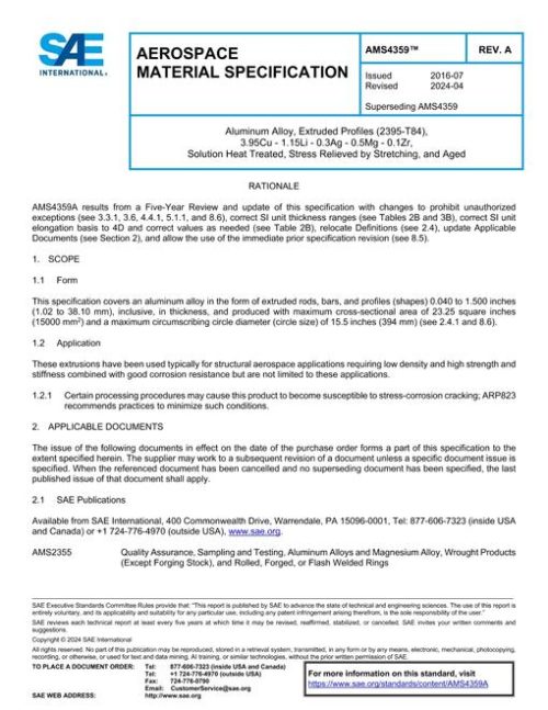 SAE AMS4359A pdf