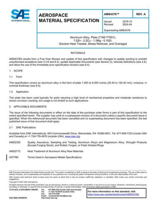 SAE AMS4378A pdf